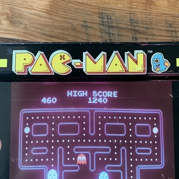 VINTAGE 1980's Midway PAC-MAN TV Folding Serving Tray Metal ✨ - Picture 10 of 16